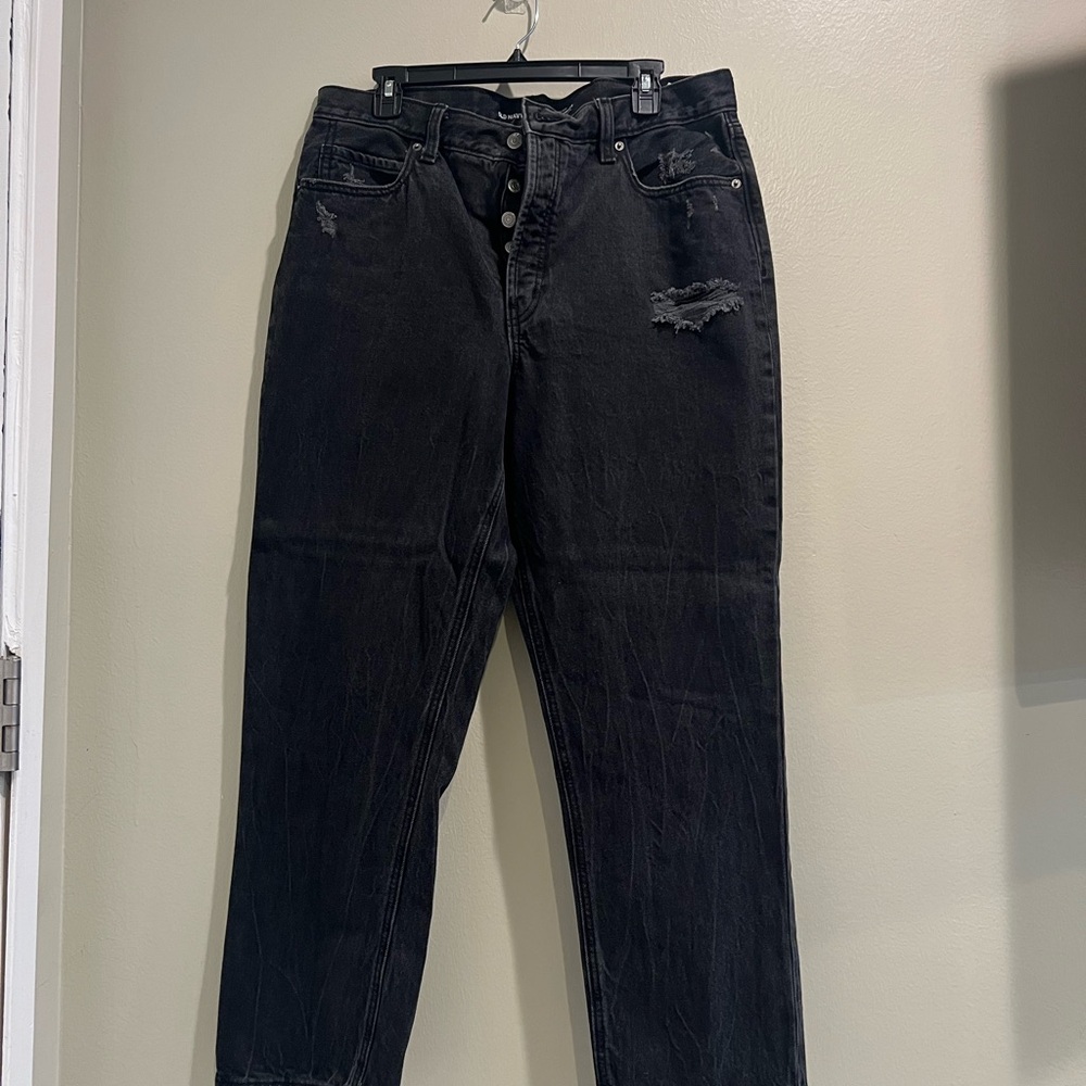 Old Navy Black Straight Leg Jeans